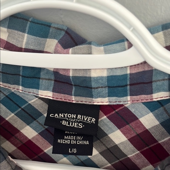 Plaid Long Sleeve Shirt Canyon River Blues - Picture 6 of 10